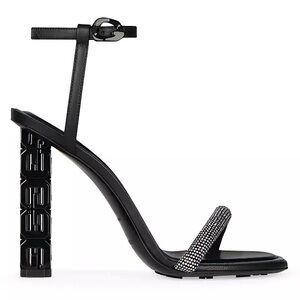 New Givenchy Black Crystal G Cube 105 Sandal